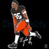Myles Garrett Signature Superstar Pose SVG Design