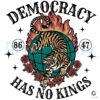 No Kings in Democracy AntiTrump SVG Design