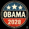 Obama vs Trump 2028 Showdown Funny Political PNG Design