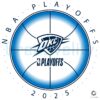 OKC Thunder SVG 2025 NBA Playoffs Basketball Design