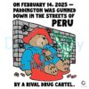 Paddington Gunned Down on Peru Streets SVG Design