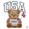 Patriotic USA Bear Trump 45 47 President PNG Design