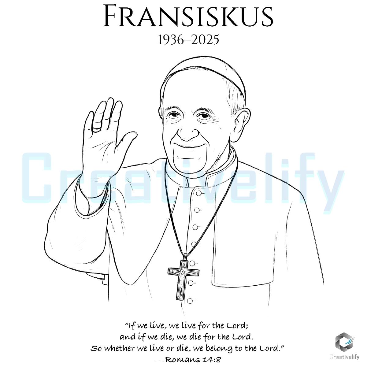 Pope Francis Quote Png Romans 148 Christian Inspiration CreativeLify