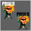 Power Fist Breaking Chains Juneteenth Watercolor PNG