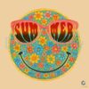 Preppy Floral Smiley Summer Beach Vibes Png