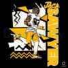 Retro 90s Jack Sawyer Steelers Football PNG Design