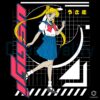 Retro 90s Sailor Moon Usagi Tsukino Anime Girl SVG