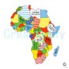 Retro Africa Map PNG God Says You Are Bible Verse Juneteenth