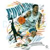 Retro Anthony Edwards Minnesota Art Vintage Scribble PNG