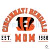 Retro Cincinnati Bengals Football Mom Est 1968 SVG Design