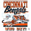 Retro Cincinnati Bengals Who Dey Mascot Football SVG