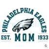 Retro Philadelphia Eagles Football Mom SVG Est 1933 Design