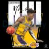 Retro Rui Hachimura 28 LA Basketball PNG Design