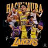 Retro Rui Hachimura Lakers Player Art PNG