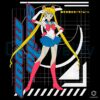 Retro Sailor Moon Usagi Tsukino Anime Girl PNG Design