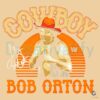 Retro WWE Legend Cowboy Bob Orton PNG Design