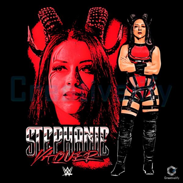 Retro WWE Vibes Stephanie Vaquer PNG Download