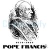 RIP Pope Francis Tribute Art SVG 19362025