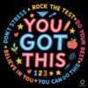 Rock the Test You Got This Student PNG Motivation