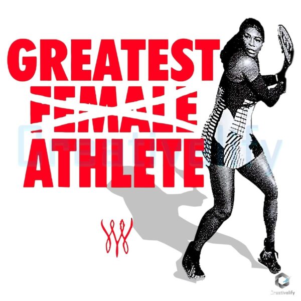 Serena Williams Greatest Female Athlete PNG Download