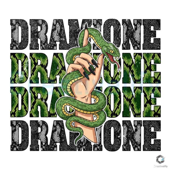 Snake House Dark Green Snake & Witchy Hand PNG