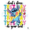 Sparkle Stitch Dont Stress Do Your Best PNG