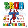 Spiderman Bruh Dont StressRock the Test PNG