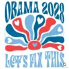 Subtle Obama 2028 SVG Lets Fix This with Barack for President