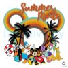 Summer Fun with Mickey Mouse Friends SVG Design