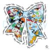 Summer Vibes Disney Friends Beach Coquette Bow PNG