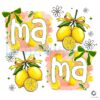 Sweet Summer Lemon Mama Coquette PNG Design