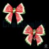 Sweet Summer Vibes Watermelon Bow PNG