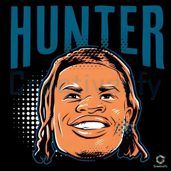 Travis Hunter Swag Head PNG Jacksonville Jaguars Style