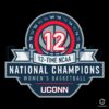 UConn Basketball 12Time NCAA Champs SVG Design