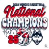 UConn Huskies 2025 Champs SVG Groovy Floral Design