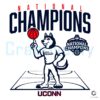 UConn Womens Basketball 2025 Champions Mascot SVG Design