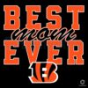 Vintage Best Mom Ever Cincinnati Bengals Football SVG Design