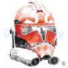 Vintage Star Wars Ahsoka Clone Trooper Helmet PNG Design
