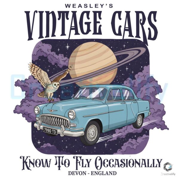 Weasley's Vintage Cars Know To Fly Occasionally PNG