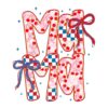4Th Of July Mama American Coquette Usa PNG