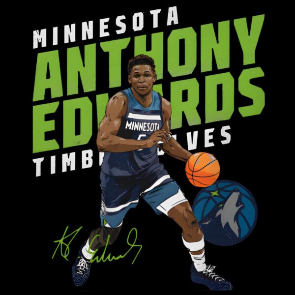 Anthony Edwards Minnesota Timberwolves Player Signature PNG