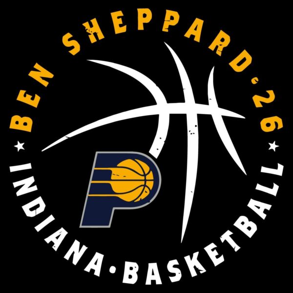 Ben Sheppard Indiana Pacers Basketball Player Ball SVG