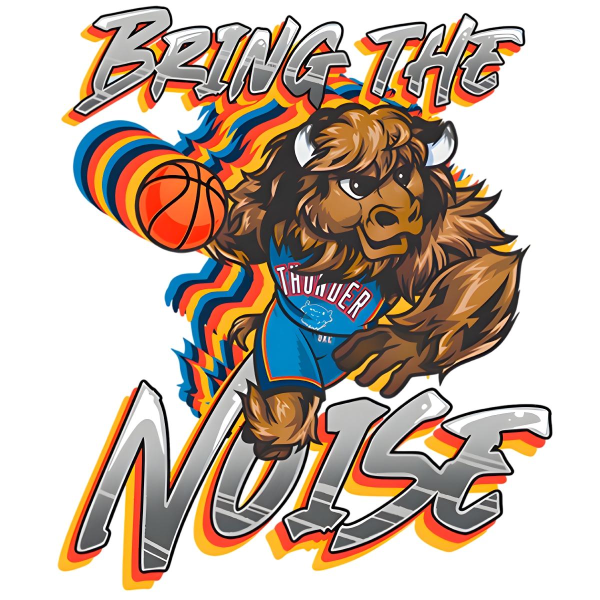 Bring The Noise Rumble Oklahoma City Basketball PNG