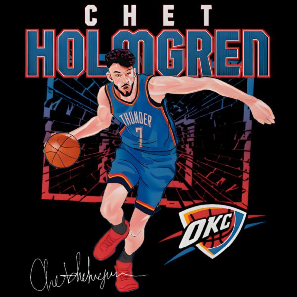 Chet Holmgren Oklahoma City Thunder Shattered PNG