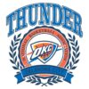 Classic Nba Logo Oklahoma City Thunder Crest SVG