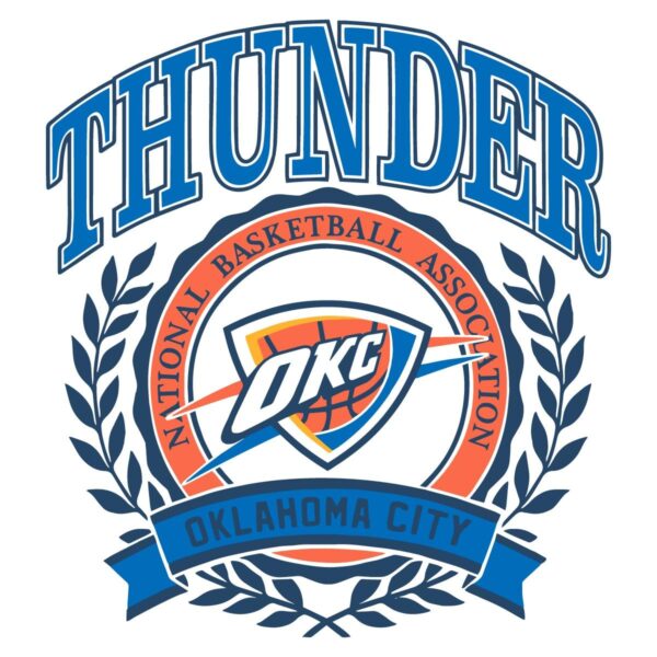 Classic Nba Logo Oklahoma City Thunder Crest SVG