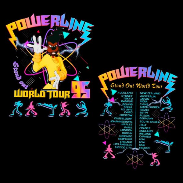 Disney A Goofy Movie Powerline Stand Out World Tour PNG