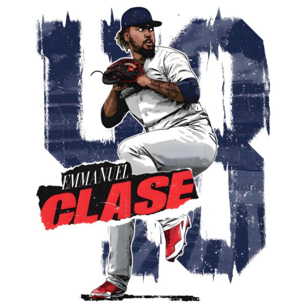 Emmanuel Clase Cleveland Rough Baseball PNG