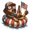Funny 4Th Of July Dachshund Dog Patriotic PNG