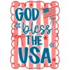 God Bless The Usa Patriotic Coquette America Flag SVG